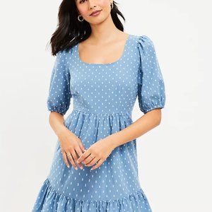 Petite Clip Tie Back Flounce Swing Dress, 00p, XXSP